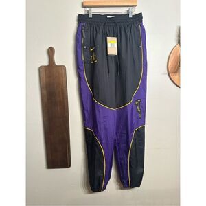 Nike Blue Purple Loose Fit LA LAKERS Basketball Jogger Pants Size Small NWT